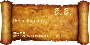 Both Beatrix névjegykártya