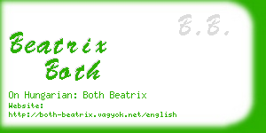 beatrix both business card